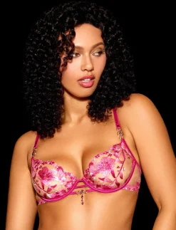 Aluna Pink Bra|Honey Birdette Hot