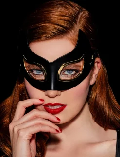 Leather Cat Mask|Honey Birdette Outlet