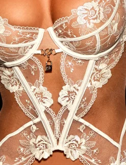 Jules Ivory Bustier|Honey Birdette Discount