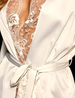 Jules Ivory Robe|Honey Birdette Sale